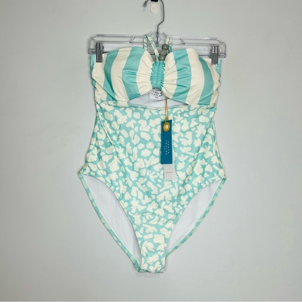 NWT Tanya Taylor Womens Emmy One-Piece, Blue size large - Picture 2 of 7